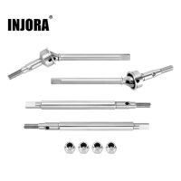 INJORA +2mm Thread Extended Stainless Steel Front Rear Axle Shafts for 1/18 TRX4M (4M-09) - Front & Rear