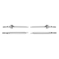 INJORA +2mm Thread Extended Stainless Steel Front Rear Axle Shafts for 1/18 TRX4M (4M-09) - Front & Rear