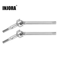 INJORA +2mm Thread Extended Stainless Steel Front Rear Axle Shafts for 1/18 TRX4M (4M-09) - Front & Rear