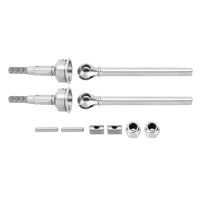 INJORA +2mm Thread Extended Stainless Steel Front Rear Axle Shafts for 1/18 TRX4M (4M-09) - Front & Rear