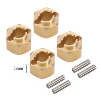 INJORA 4PCS 5mm Brass Wheel Hex Hub Extenders For 1/18 TRX4M (4M-02-5) - 4pcs 5mm(+1mm)