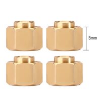 INJORA 4PCS 5mm Brass Wheel Hex Hub Extenders For 1/18...