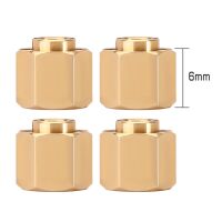 INJORA 4PCS 6mm Brass Wheel Hex Hub Extenders For 1/18...