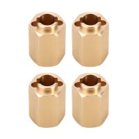 INJORA 4PCS 10mm Brass Wheel Hex Hub Extenders For 1/18...