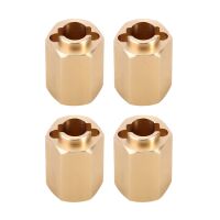 INJORA 4PCS 10mm Brass Wheel Hex Hub Extenders For 1/18...