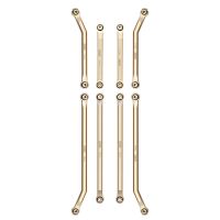 INJORA 8PCS 43g Heavy Brass High Clearance Chassis 4 Links Set for Axial SCX24 Jeep Gladiator