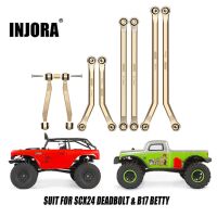 INJORA 8PCS 36g Heavy Brass High Clearance Chassis 4 Links Set for Axial SCX24 Deadbolt Betty