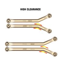 INJORA 8PCS 36g Heavy Brass High Clearance Chassis 4 Links Set for Axial SCX24 Deadbolt Betty