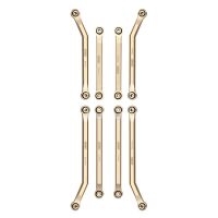 INJORA 8PCS 37g Heavy Brass High Clearance Chassis 4 Links Set for Axial SCX24 C10 Jeep Wrangler Bronco