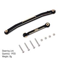 INJORA Black Coating Brass Steering Links for Axial SCX24