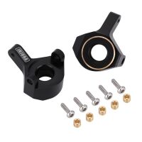 INJORA 2pcs 9g/pcs Black Brass Front Steering Knuckles Counter Weights For Axial SCX24