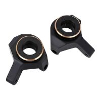 INJORA 2pcs 9g/pcs Black Brass Front Steering Knuckles Counter Weights For Axial SCX24