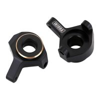 INJORA 2pcs 9g/pcs Black Brass Front Steering Knuckles Counter Weights For Axial SCX24