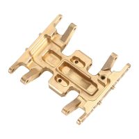 INJORA Brass Skid Plate Gearbox Transmission Mount for Axial SCX24 Golden
