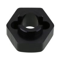 INJORA 7mm Aluminum Wheel Hex Hub Extenders for Axial SCX24 Black