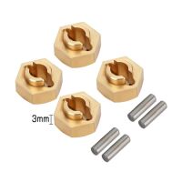 INJORA 7mm Brass Wheel Hex Hub Extenders for Axial SCX24