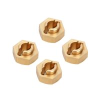 INJORA 7mm Brass Wheel Hex Hub Extenders for Axial SCX24