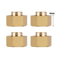 INJORA 7mm +1 Brass Wheel Hex Hub Extenders for Axial SCX24