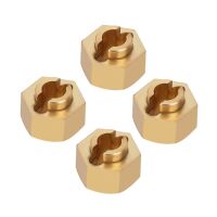 INJORA 7mm +1 Brass Wheel Hex Hub Extenders for Axial SCX24