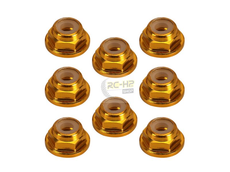 Écrous De Roue Verrouillables M2 En Aluminium Pour Axial SCX24 1/24 - Lot De 8, Doublure Nylon, Couleur Rouge, Amélioration Performance - 9