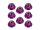 INJORA 8PCS M2 Wheel Lock Nuts Flange Nuts for SCX24 PURPLE