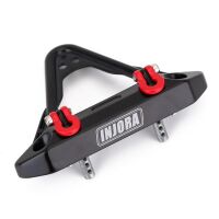 INJORA Metal Front Stinger Bumper A with Lights for SCX24 Jeep Wrangler Gladiator