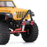 INJORA Metal Front Stinger Bumper A with Lights for SCX24 Jeep Wrangler Gladiator