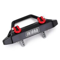 INJORA Metal Front Stinger Bumper B with Lights for SCX24 Jeep Wrangler Gladiator