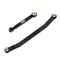 INJORA CNC Aluminum Steering Links for Axial SCX24 Black