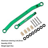 INJORA CNC Aluminum Steering Links for Axial SCX24 Green