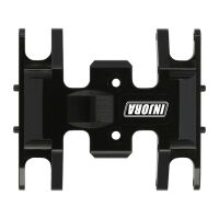 INJORA Aluminum Gearbox Mount, Transmission Skid Plate for Axial SCX24 Black