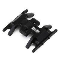 INJORA Aluminum Gearbox Mount, Transmission Skid Plate for Axial SCX24 Black