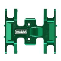 INJORA Aluminum Gearbox Mount, Transmission Skid Plate for Axial SCX24 Green