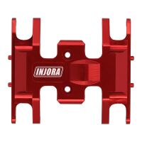 INJORA Aluminum Gearbox Mount, Transmission Skid Plate for Axial SCX24 Red