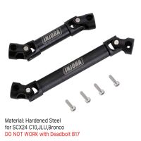 INJORA Steel Front Rear Center Drive Shafts for Axial...