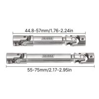 INJORA Steel Front Rear Center Drive Shafts for Axial...