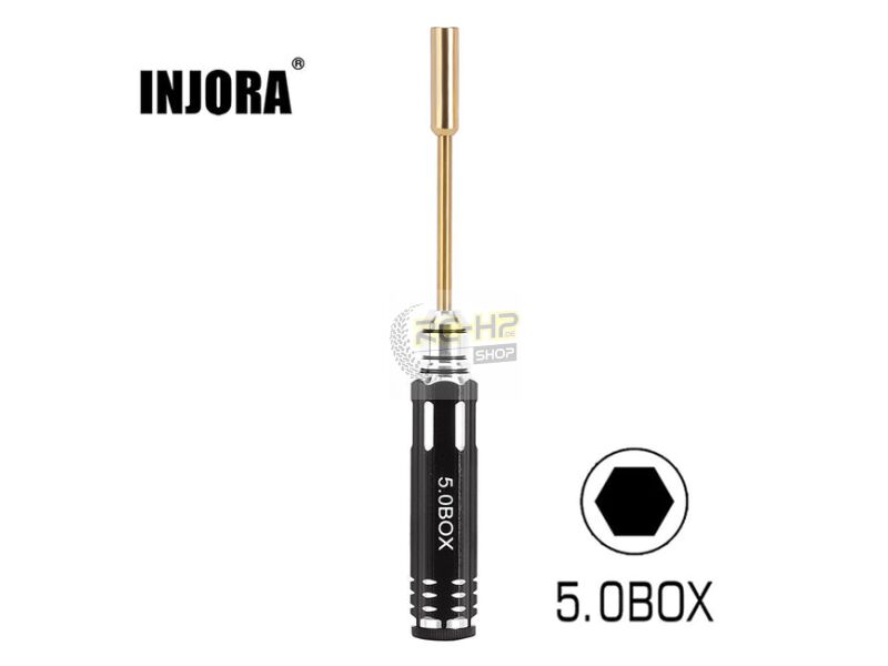 Injora 5 0mm hex nut driver thin walled hexagon wrench socket for 1 18