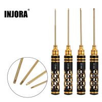 INJORA 4PCS 1.5 2.0 2.5 3.0mm HSS Hex Screwdriver Repair Tool Kit for RC Model