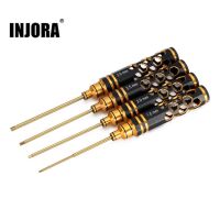 INJORA 4PCS 1.5 2.0 2.5 3.0mm HSS Hex Screwdriver Repair Tool Kit for RC Model