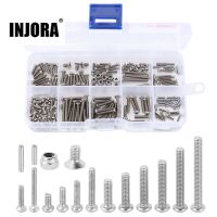 INJORA M1.6 M2 M2.5 Grade 12.9 Stainless Steel Hex Screws Nuts Hardware Kit for 1/18 TRX4M (4M-15)