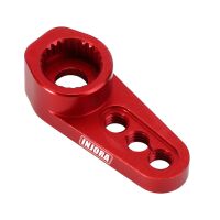 INJORA 25T Aluminum Servo Arm Horn for 1/18 TRX4M Stock Servo (4M-12) Red