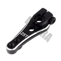 INJORA 1PCS 33mm 25T Metal Tooth Steering Servo Arm Horn for TRAXXAS TRX-4 Black