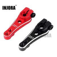 INJORA 1PCS 33mm 25T Metal Tooth Steering Servo Arm Horn for TRAXXAS TRX-4 Black