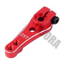 INJORA 1PCS 33mm 25T Metal Tooth Steering Servo Arm Horn for TRAXXAS TRX-4 Red