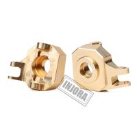 INJORA 2PCS Brass AR44 Front Steering Knuckles for SCX10 II 90046