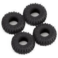INJORA 1.0" 56*22mm Soft Rubber Rock Terrain Tires for 1/24 RC Crawlers (4) (T1005)