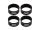 INJORA 4PCS 12g/pcs Black Brass Inner Wheel Rings for INJORA 1.0" Wheels