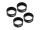 INJORA 4PCS 12g/pcs Black Brass Inner Wheel Rings for INJORA 1.0" Wheels