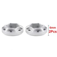 INJORA 12mm Silver Aluminum Wheel Hex Hubs for 1.9" 2.2" Rims 6mm