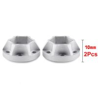 INJORA 12mm Silver Aluminum Wheel Hex Hubs for 1.9" 2.2" Rims 9mm